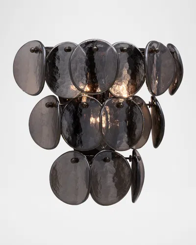 Kalco Lighting Uroko Smoke Grey Glass 2-light Wall Sconce