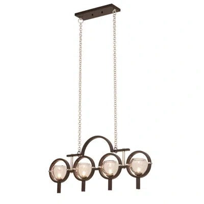 Kalco Lunaire 4-light Kitchen Island Linear Pendant