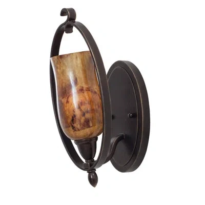 Kalco Mateo 1-light Bath Sconce In Penshell,hierloom Bronze