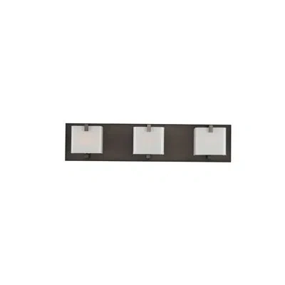 Kalco Meridian 3 Lt Brushed Black Nickel Vanity Light