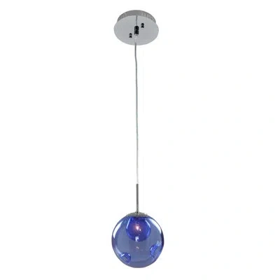Kalco Meteor 1 Light Modern & Contemporary Pendant In Clear