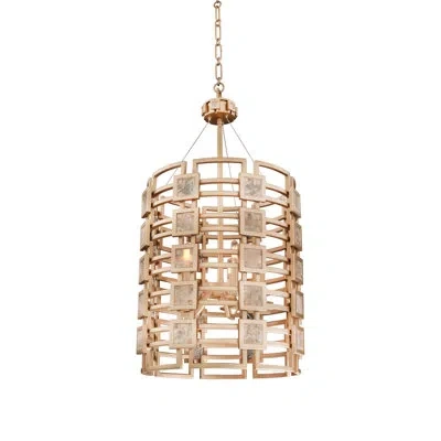 Kalco Metropolis 5 Lt Modern Gold Chandelier