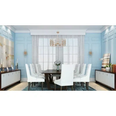 Kalco Metropolis 6 Lt Modern Gold Chandelier