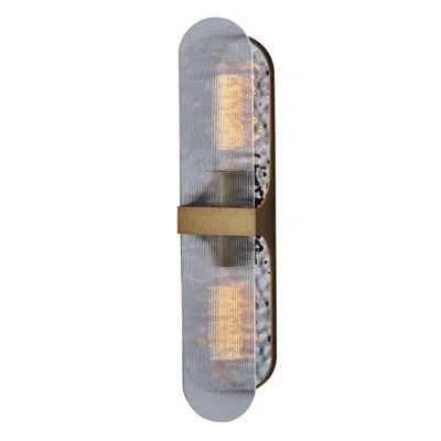 Kalco Mirage 2 Lt True Brass Bath Wall Sconce