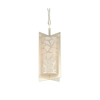 Kalco Miramar 1 Lt Rose Silver Pendant