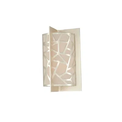 Kalco Miramar 2 Lt Rose Silver Wall Sconce