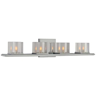 Kalco Naples 26 1/2" Wide Chrome 4-light Bath Light