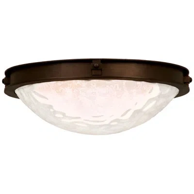 Kalco Newport 1 Lt Satin Bronze Flush Mount