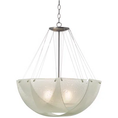 Kalco Opacus 3-light Bubble Glass Chandelier