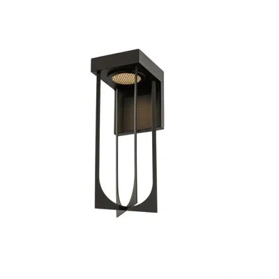 Kalco Optika Outdoor 1 Lt Matte Black Wall Sconce
