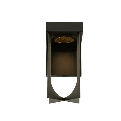 Kalco Optika Outdoor 1 Lt Matte Black Wall Sconce