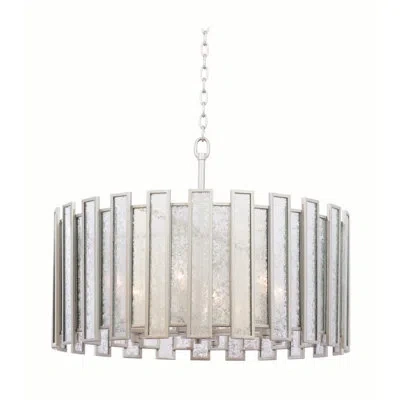 Kalco Palisade 4 Lt Tarnished Silver Chandelier