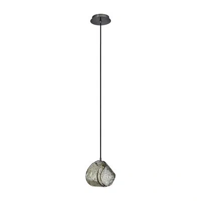 Kalco Pallina 7.5-in 1 Light (40-watt) Winter Pendant In Light Brown,satin Nickel