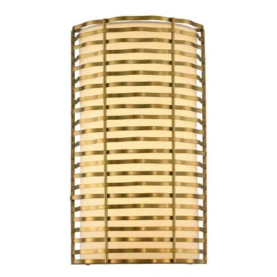 Kalco Paloma 1 Lt Vintage Pearlized Brass Wall Sconce