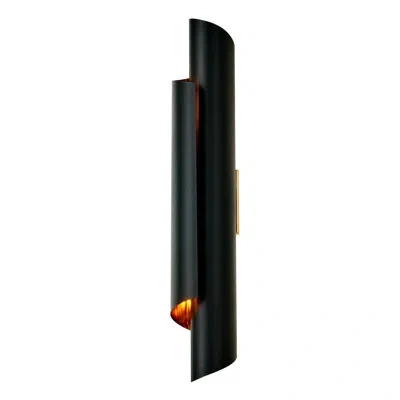 Kalco Piaga 24 In Wall Sconce In Matte Black