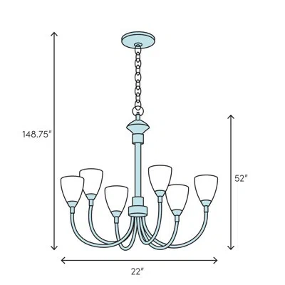 Kalco Ponderosa 12 Lt Ponderosa Chandelier