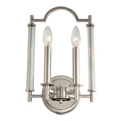 Kalco Provence 2 Lt Polished Nickel Wall Sconce