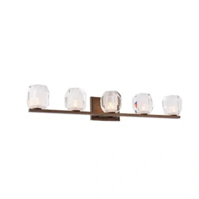Kalco Regent 5 Light Transitional Vanity In Vintage Bronze