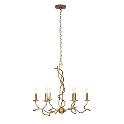 Kalco Rizo 28-in 6 Light (40-watt) Oil Rubbed Bronze Chandelier