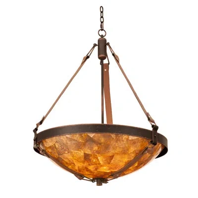 Kalco Rodeo Dr. 6-light Bowl Pendant In Antique Copper