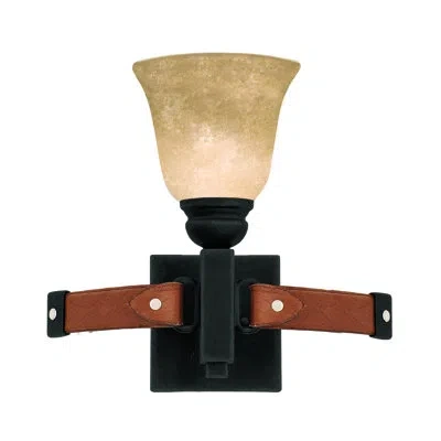 Kalco Rodeo Drive 1-light Bath Sconce In Black