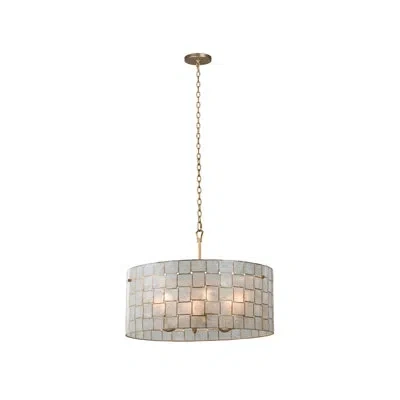 Kalco Roxy 6 Lt Oxidized Gold Leaf Chandelier