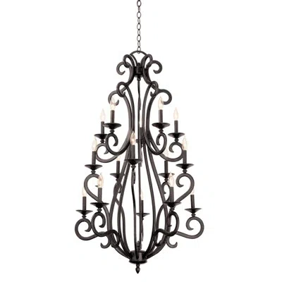 Kalco Santa Barbara 15 - Light Unique / Statement Bulb Pendant