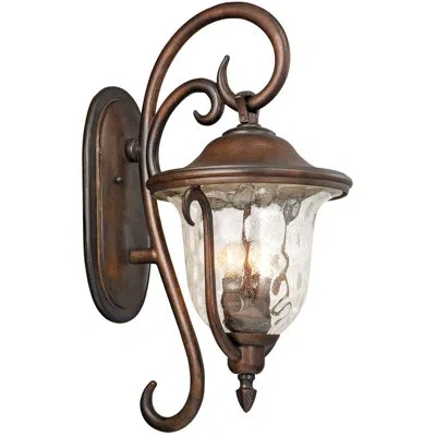 Kalco Santa Barbara 3-light Outdoor Wall Lantern In Textured Matte Black