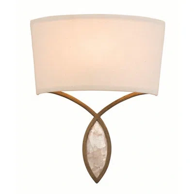 Kalco Sayville 1 Lt Distressed Gold Wall Sconce