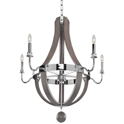 Kalco Sharlow Charcoal 31 1/2" Wide 5-light Chandelier