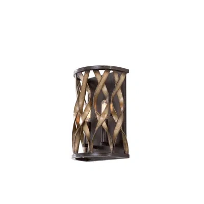 Kalco Soho 2 Lt Milk Chocolate Wall Sconce  In Chocolat Au Lait;milk Chocolate