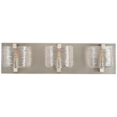 Kalco South Bay 19" Wide Satin Nickel 3-light Bath Light