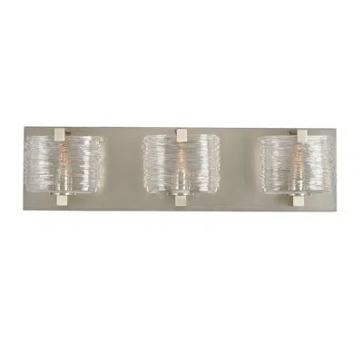 Kalco South Bay 3 Light Modern & Contemporary Vanity In Satin Nickel