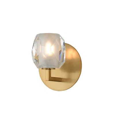 Kalco Stella 1 Lt Winter Brass Wall Sconce