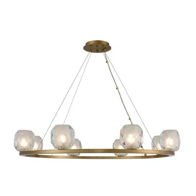 Kalco Stella 8 Lt Winter Brass Multi-pendant  In Solid Brass
