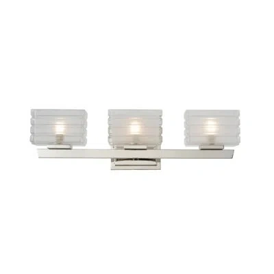 Kalco Victoria 3 Lt Polished Nickel Vanity Light