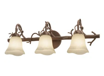Kalco Vine 3 Lt Bark Vanity Light