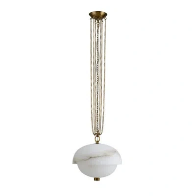 Kalco Volterra 1 Lt Winter Brass Pendant