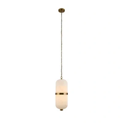 Kalco Volterra 1 Lt Winter Brass Pendant