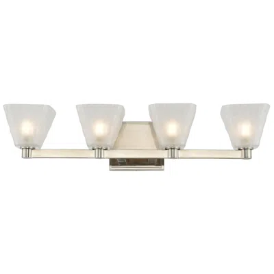 Kalco Weston 24" Wide Glazed Nickel 4-light Led Bath Light