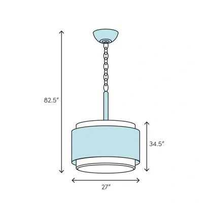 Kalco Whitfield 4 - Light Geometric Chandelier In Blue