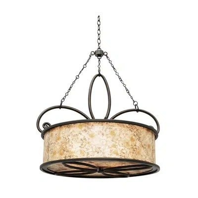 Kalco Whitfield 4 - Light Lantern Drum Chandelier