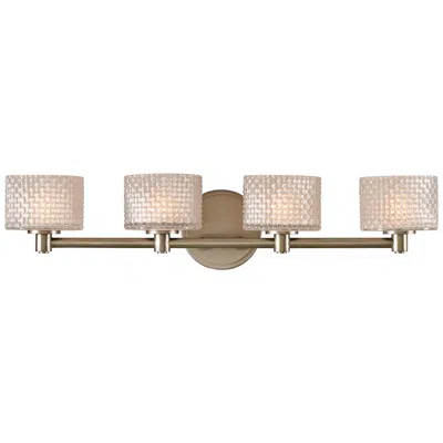Kalco Willow 26" Wide Satin Nickel 4-led Bath Light