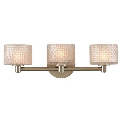 Kalco Willow 3-light Vanity Light In Satin Nickel