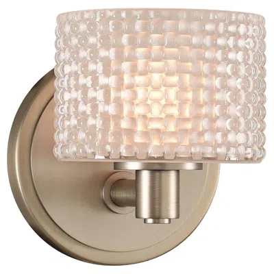 Kalco Willow 6" High Satin Nickel Led Wall Sconce