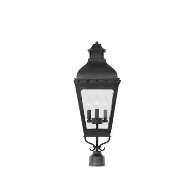 Kalco Winchester Outdoor 3 Lt Aged Iron Outdoor Post Mount