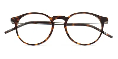 Kaleos Aldrin L C2 Men's Glasses Tortoiseshell Size 52 - Free Lenses - Blue Light Block Available In Matte Dark Brown Tortoise