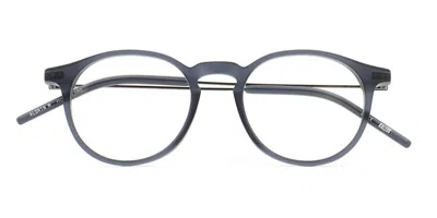 Kaleos Aldrin M C3 Men's Glasses Blue Size 49 - Free Lenses - Blue Light Block Available In Matte Transparent Bluish Grey