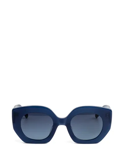 Kaleos Alexander Geometric Sunglasses In Blue