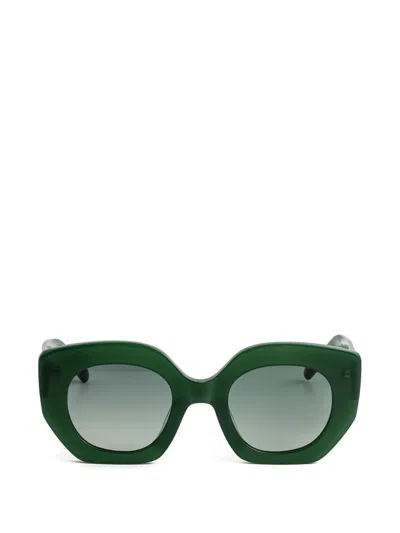 Kaleos Alexander Geometric Sunglasses In Green